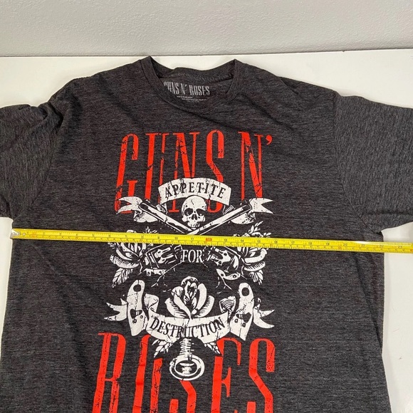 Guns And Roses | Dark Gray/Black Short Sleeve Shirt Size XL - Picture 5 of 7